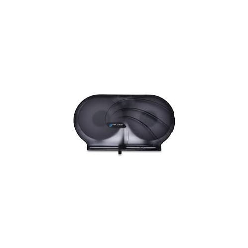San Jamar Oceans Twin 9" Jumbo Bath Tissue Dispenser, Black